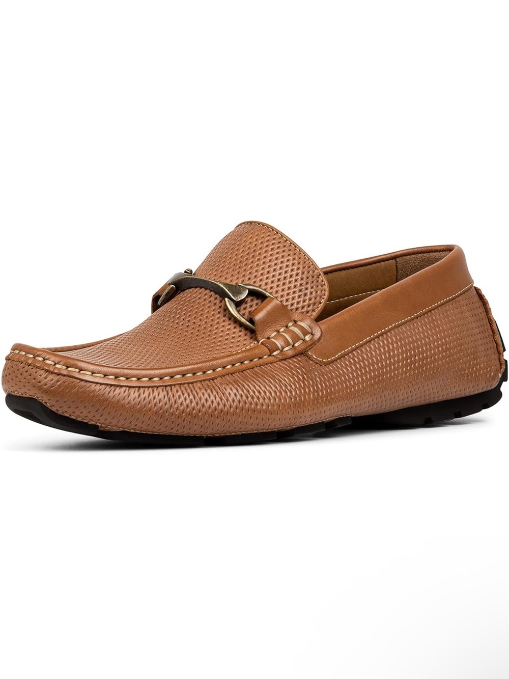 Donald Pliner Men's Casual Tan Leather Driving Loafers